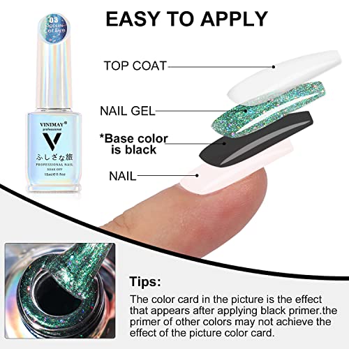 Major Dijit 15ml 9D Galaxy Cat Eye Gel Nail Polish Magnetic Starry Sky
