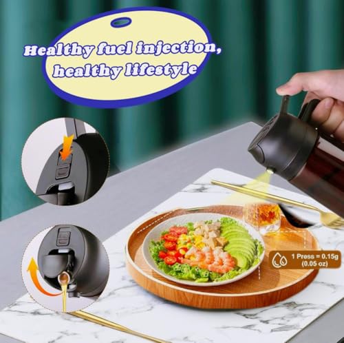 Zwzjheng 2-in-1 Olive Oil Dispenser & Spray Bottle, 16oz