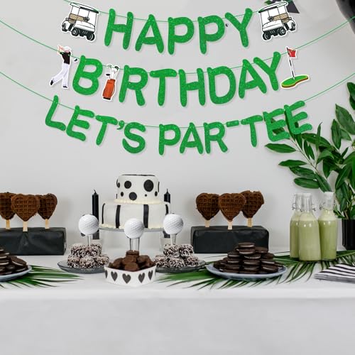 Golf Birthday Banner | Pre-Strung Par-Tee Decorations for Men