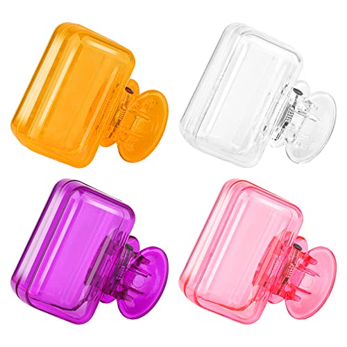 Hxezoc 4 Pack Travel Toothbrush Head Covers - Portable Plastic Protectors