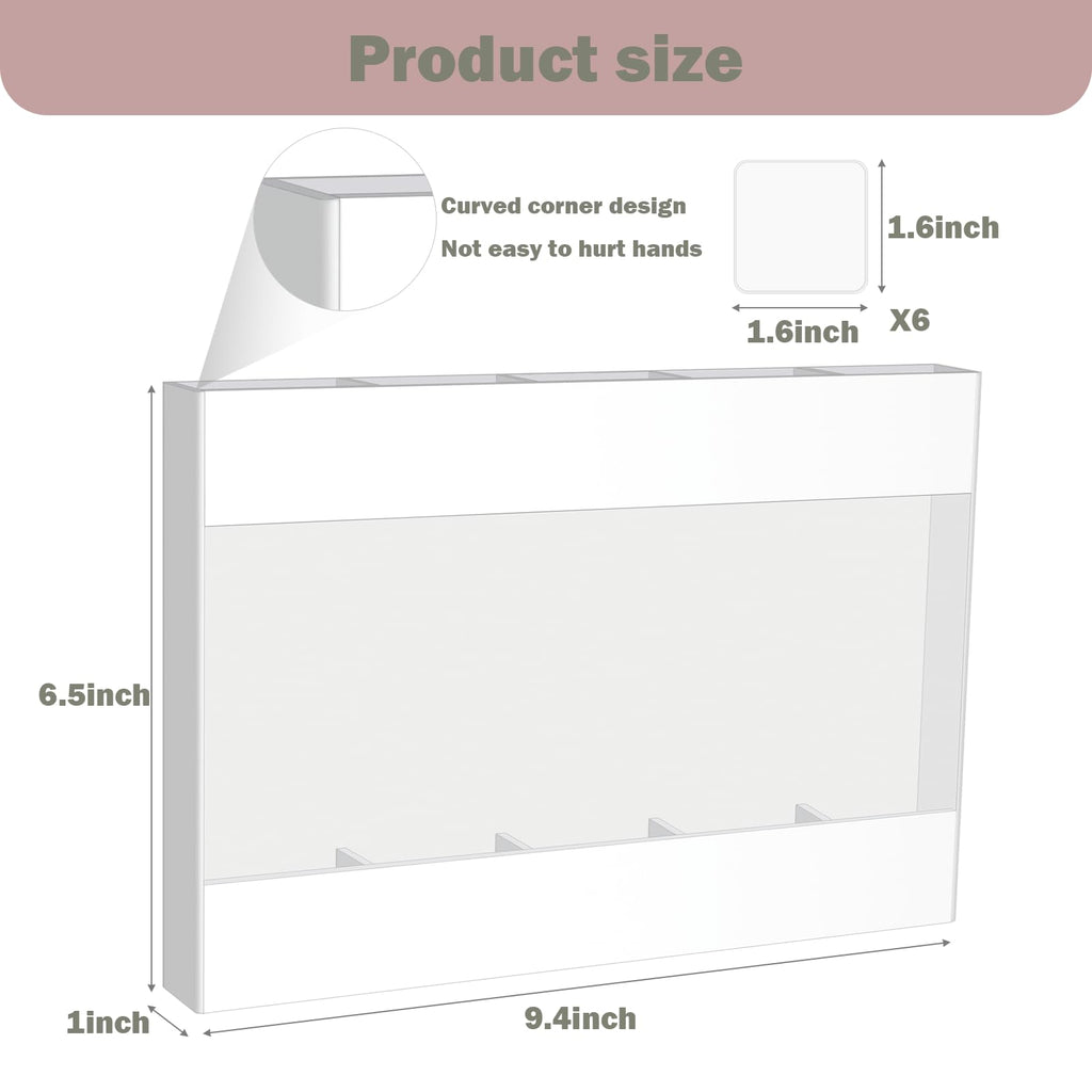 Acrylic Straw Holder for Cabinet Door with Double Sided Adhesive Tape, Tall Drinking Straws Dispensers, Reusable Straw Organizer Kitchen Storage Accessories for Cupboard, Counter (White)