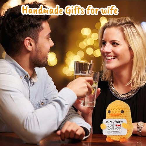 I Duck Love You! Handmade Knitted Wife Gift for Birthday, Anniversary, Christmas