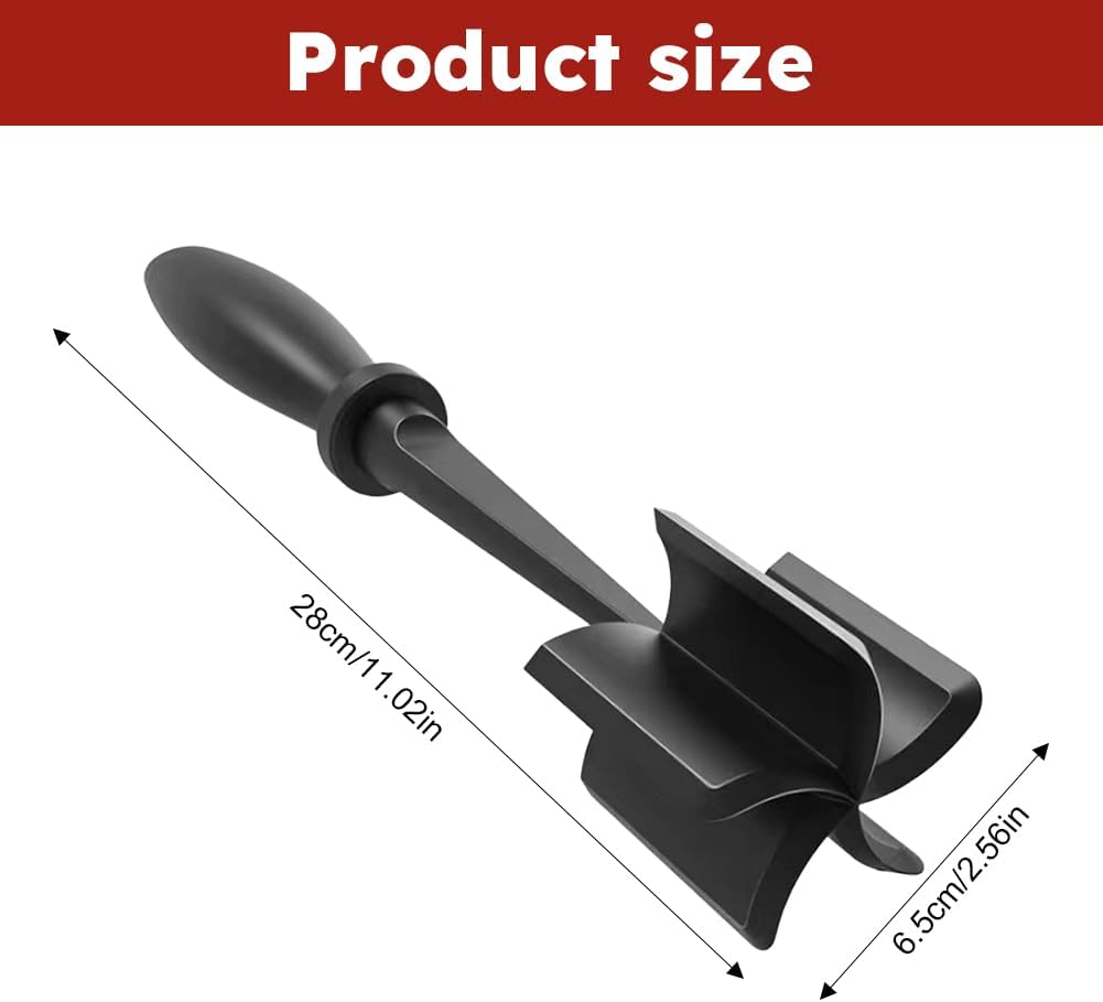 Skiennix Meat Chopper - 6-Piece Heat Resistant Hamburger Grinder & Non-Stick Mix Tool for Cooking