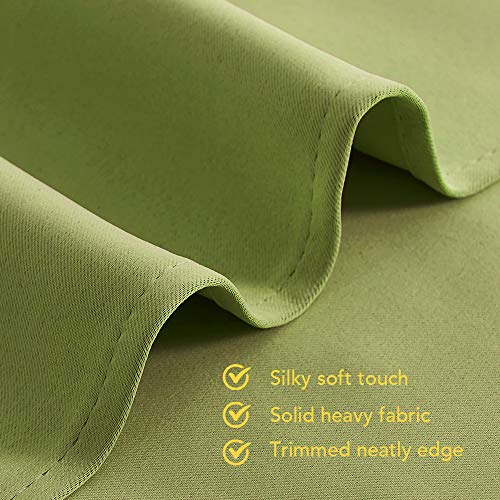 NICETOWN Blackout Curtains - 42" x 72" Thermal Insulated Drapes, Fresh Green
