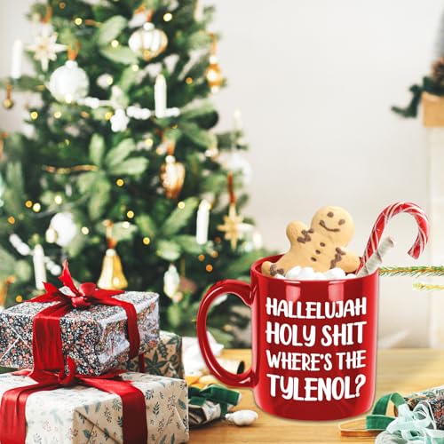 Holy Christmas Vacation Mug - Funny Holiday Coffee Cup - 11oz Novelty White Elephant Gift