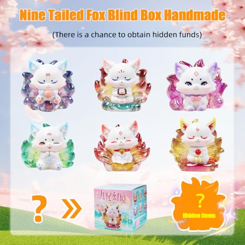 YLUFAYI Nine Tailed Fox Series Blind Box Action Figure - Single Collectible Toy