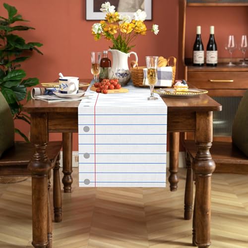 Composition Notebook Table Runner for Teacher Appreciation - 13x72in