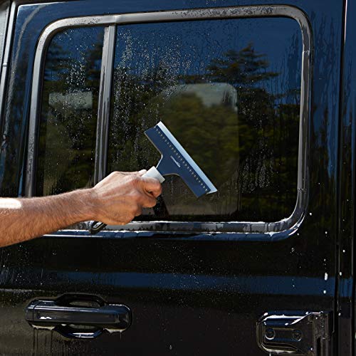 Amazon Basics 8-Inch Window Squeegee with Handle for Streak-Free Cleaning