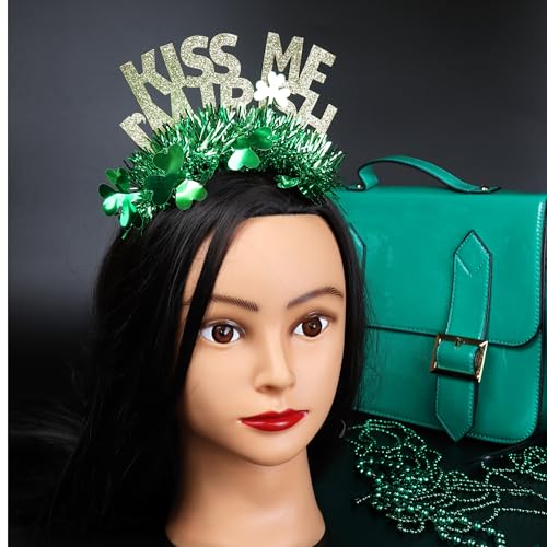 St. Patrick's Day Kiss Me I'm Irish Headband Party Accessory Green
