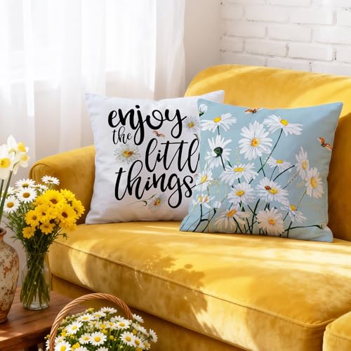 Hexagram Blue Throw Pillow Covers 18x18 - Set of 4 for Outdoor Use