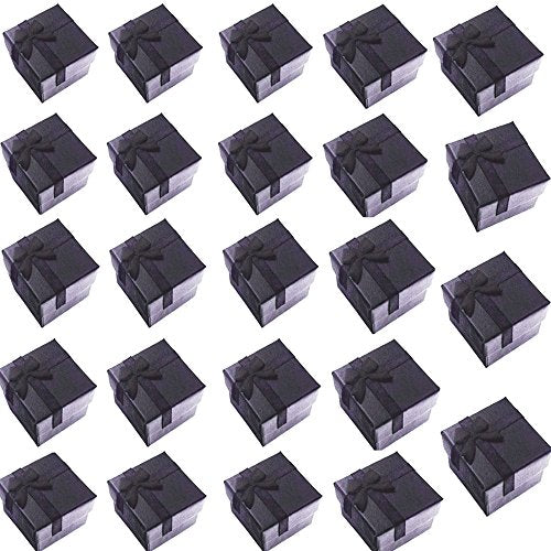 24PCS Cardboard Jewelry Gift Boxes with Inserts for Rings and Earrings