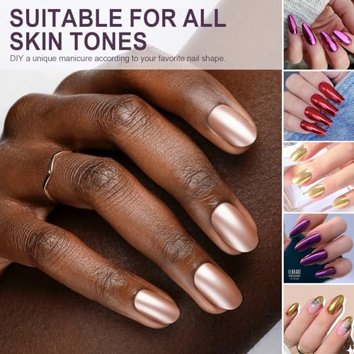 Artdone 16-Jar Chrome Nail Pearl Powder Mirror Pigment Kit