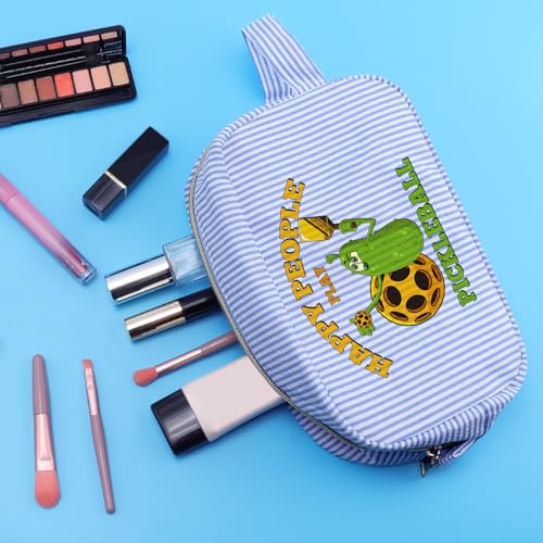 Pickleball Makeup Bag Sport Theme Cosmetic Pouch Gift for Women