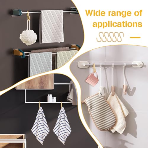 60 Pack 1-Inch Durable Metal S Hooks for Hanging Decor & Organizing