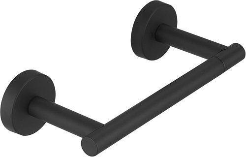 BWE Toilet Paper Holder - Wall-Mounted, Rust-Resistant SUS 304 Stainless Steel | Black Finish