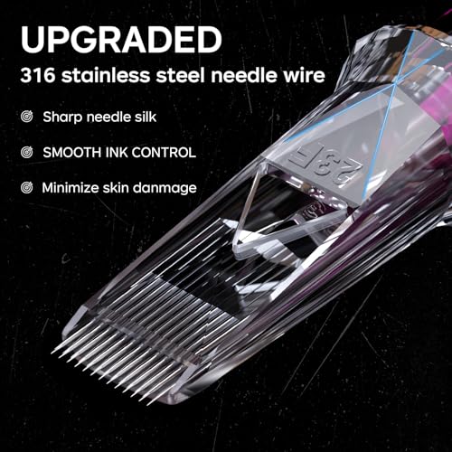 Assorted Tattoo Cartridge Needles 20pcs Disposable Mixed Sizes