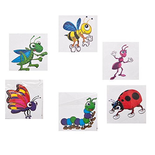U.S. Toy Insect Temporary Tattoos for Kids Party Favors