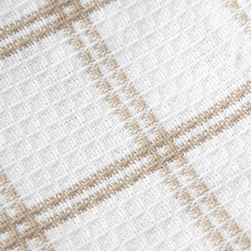T-Fal 12-Pack Premium Waffle Dish Cloths - Highly Absorbent Cotton, Sand