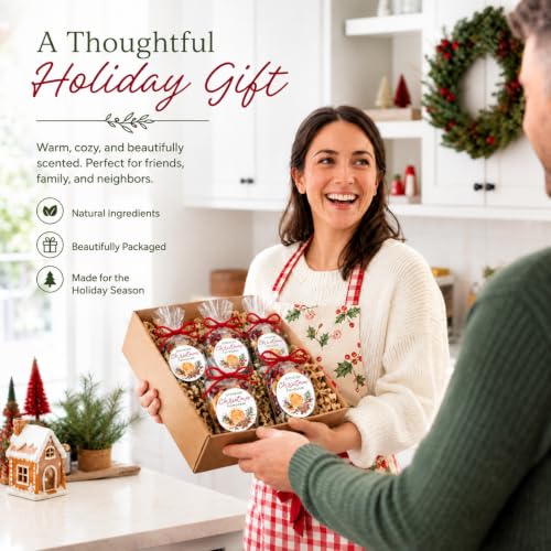 6 Pcs Christmas Potpourri Simmer Pot Mix - Holiday Aromatherapy Gift Set Variation 6