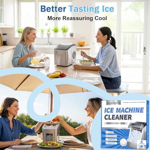 YoLandBuild Ice Machine Cleaner Tablets - 48 Pack Descaler for Nugget Makers