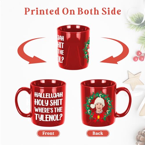 Holy Christmas Vacation Mug - Funny Holiday Coffee Cup - 11oz Novelty White Elephant Gift