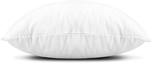 EDOW Throw Pillow Inserts - Set of 4 Lightweight Down Alternative Polyester Cushions | White, 18x18 Inches