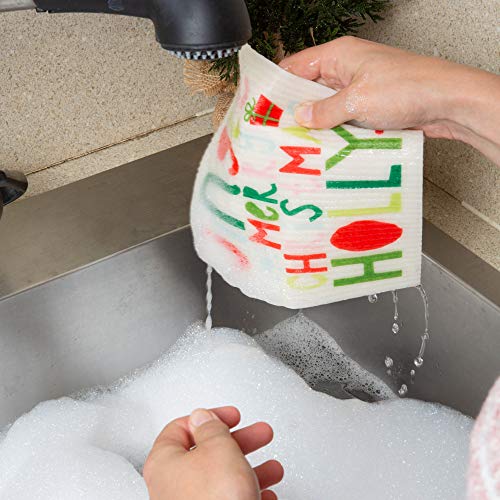 DII Reusable Swedish Dishcloths - 3 Pack, Super Absorbent & Biodegradable