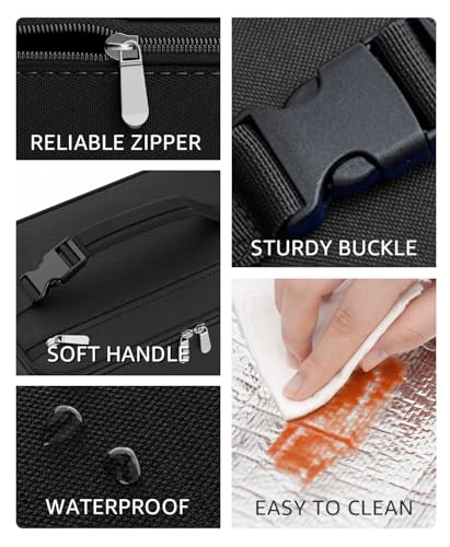 Neverwhy 5L Insulated Lunch Bag - Compact Thermal Cooler for Work & School