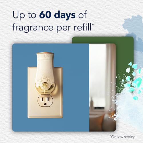 Glade PlugIns Scented Oil Refills, Sea Mist & Cypress, 2 Count