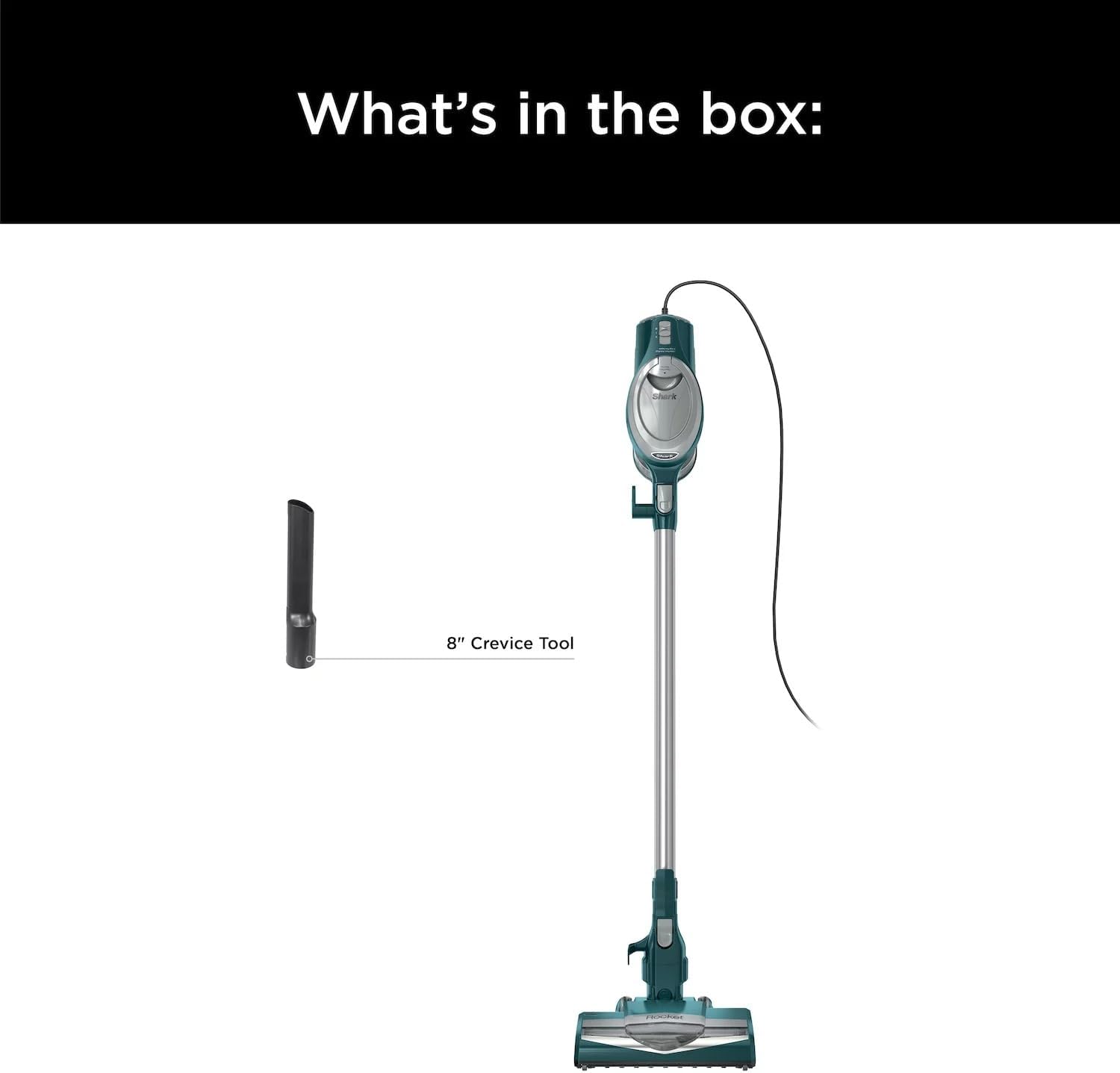 Shark CS112 Rocket Corded Stick Vacuum - Lightweight, Bagless Design for Carpet & Hard Floors - Green