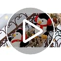 Christmas Penguin Staircase Decor Set with Plush Penguins & LED Lights - Variation 28