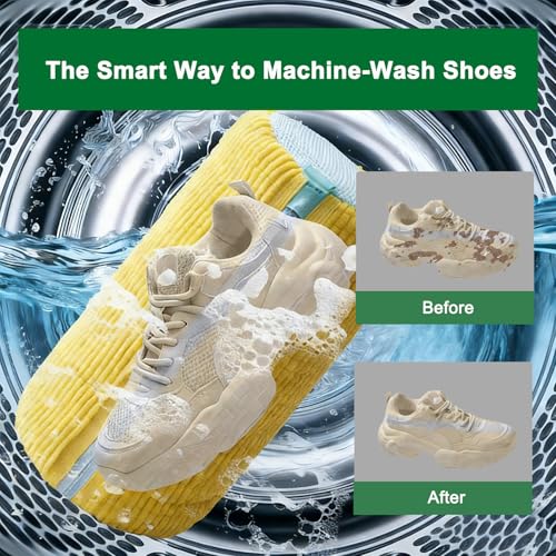 Shoe Washing Machine Bag Set - 2 Reusable Bags & Drying Racks