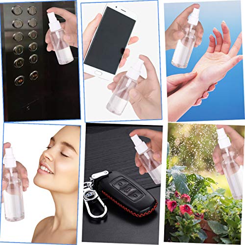 Exptolii Small Plastic Fine Mist Spray Bottles 1oz 6 Pack Travel Size