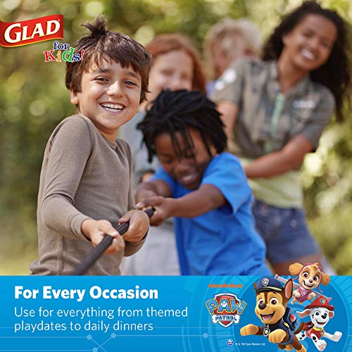 Glad Paw Patrol Paper Plates, Blue, 7 Inch, 20 Count, Kids Party Tableware