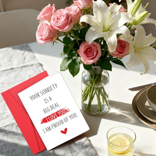 Inspirational Sobriety Card with Envelope - Heartfelt Gift