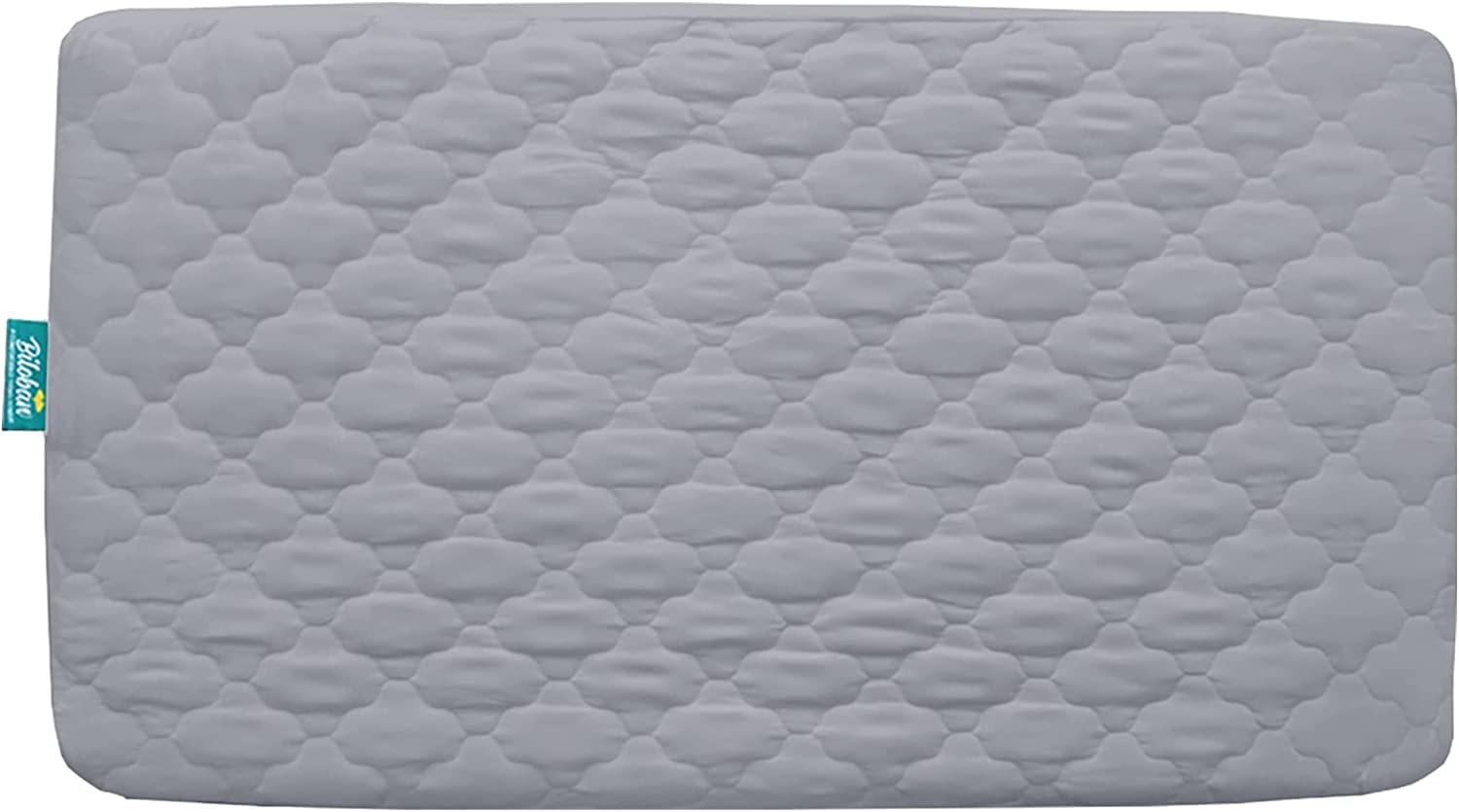 Regine Switzerland Crib Mattress Protector Sheets - 2 Pack Waterproof & Noiseless | 52" x 28" White & Gray
