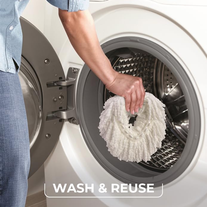 O-Cedar EasyWring Spin Mop Head Replacement, 60 Count - Microfiber Refills