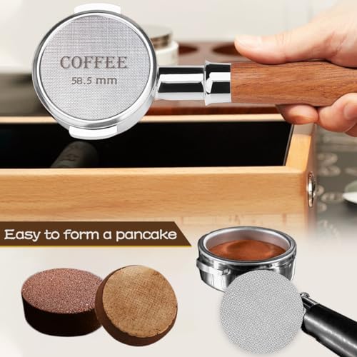 58.5mm Reusable Espresso Puck Screen - 316 Stainless Steel Filter