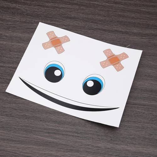 Robot Vacuum Cleaner Decorative Stickers - 4pcs Cute Face Eyes