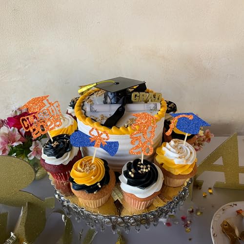 Graduation Cupcake Toppers - 36Pcs Class of 2026 Decorations