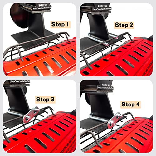 CRSURE Stove Fan Mounting Kit for Buddy Heater - Durable Steel