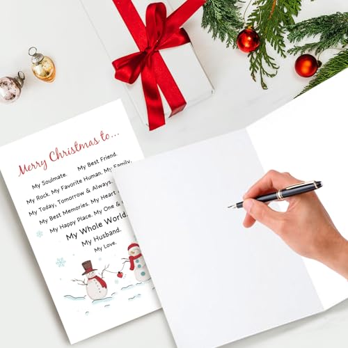 Romantic Christmas Card for Husband | Sweet Xmas Card Gift