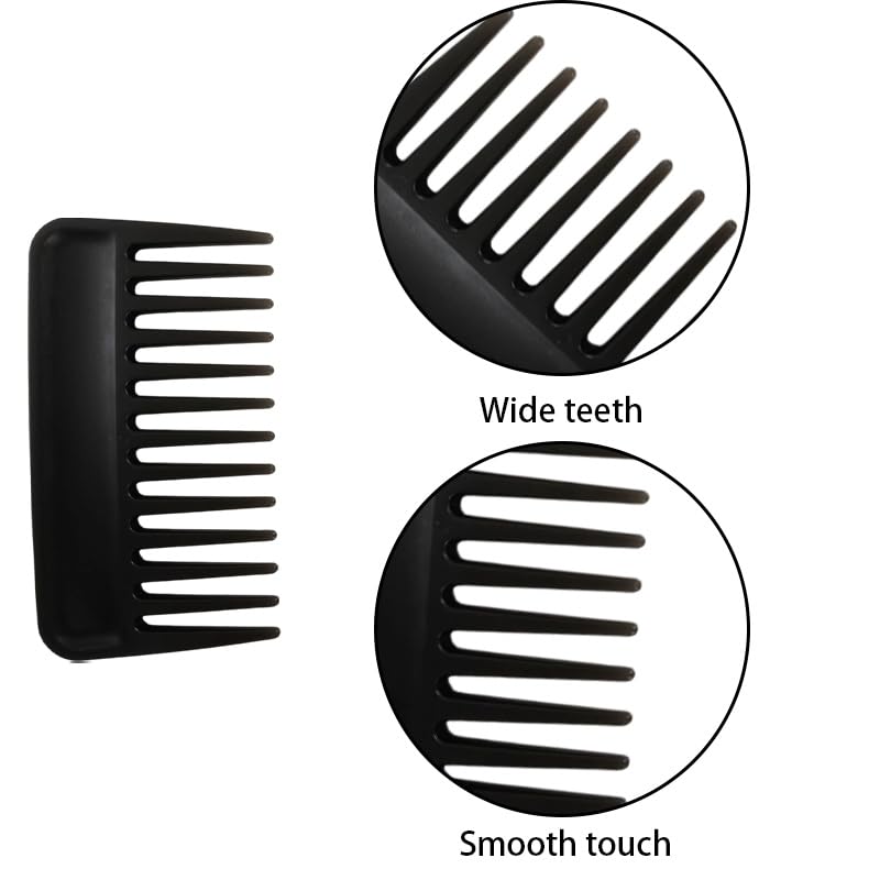 3Pcs Wide Tooth Mini Travel Hair Combs Pocket Shower Combs Set