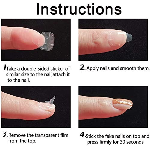 Long Coffin Press On Nails Gradient Ballerina False Nails 24 Pcs