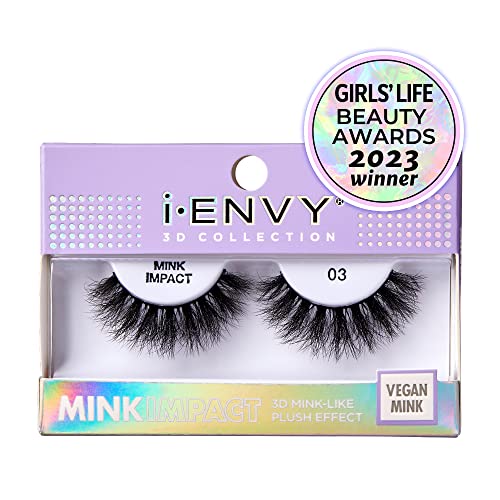 i-Envy 3D Faux Mink False Lashes - Natural to Dramatic Vegan Eyelashes