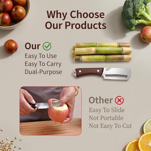TIESOME 2-Pack Stainless Steel 2-in-1 Vegetable Peeler & Bottle Opener