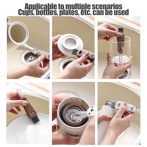 3-in-1 Cup Lid Gap Cleaning Brush for Kitchenware - LEKAYIHU