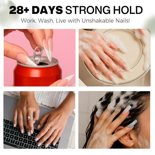 Luckyfairy 40ml Solid Gel Nail Glue for Press On Acrylic Nails