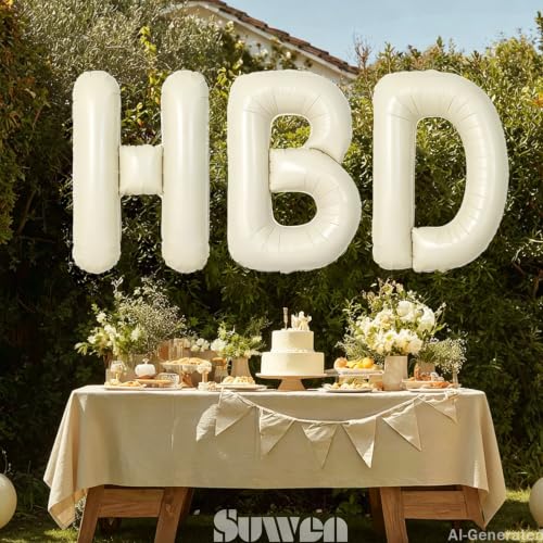 40 Inch Cream Z Letter Balloon | Jumbo Mylar Foil for Parties