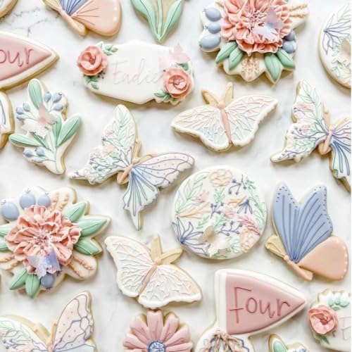 Butterfly Cookie Cutters Set - 3 Stainless Steel Baking Molds for Spring & Holidays